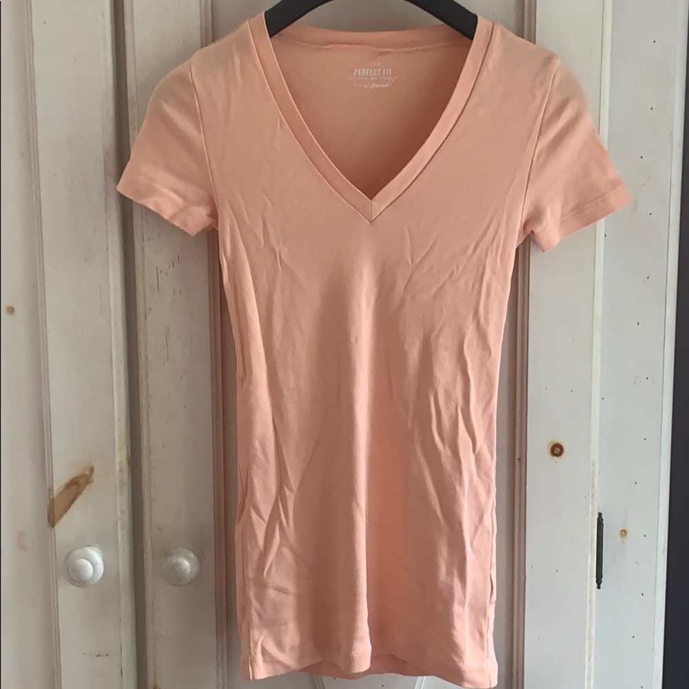 J. Crew Peach Perfect Fit T-Shirt Top